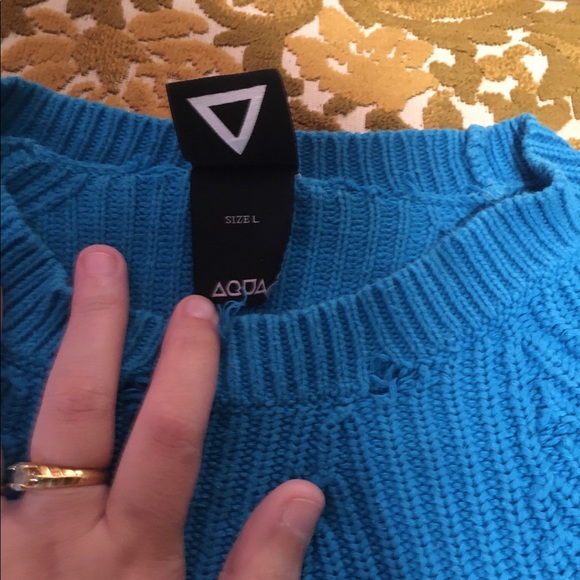 Lg Aqua Sweater - Picture 2 of 2